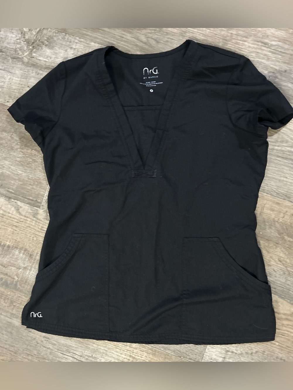 Black V-Neck Scrub set
